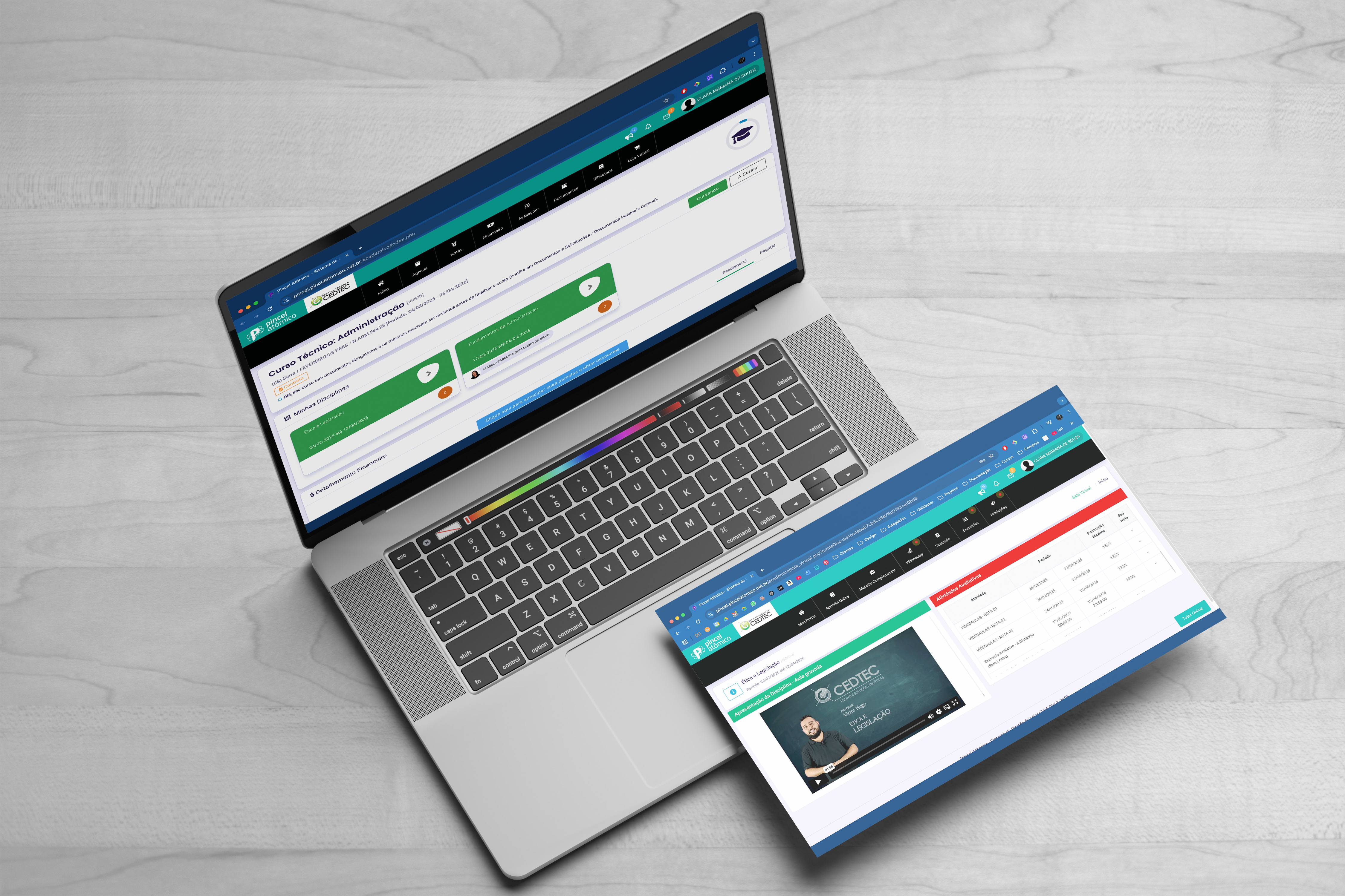 Notebook com dashboard